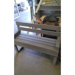 BANC BOIS GRIS