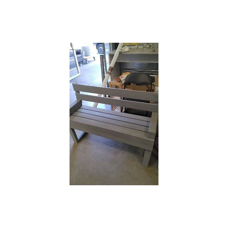 BANC BOIS GRIS
