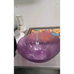 SALADIER VERRE VIOLET GM