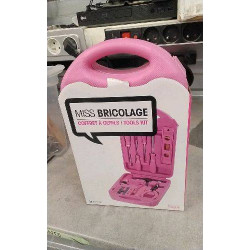 MALETTE OUTILLAGE GIRLY ( MANQUE UN EMBOUT)