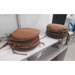 GALETTES DE CHAISE MARRON X5