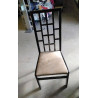 CHAISE BOIS TISSU  EN L’ÉTAT 