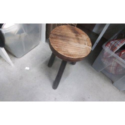 TABOURET BOIS ROND 