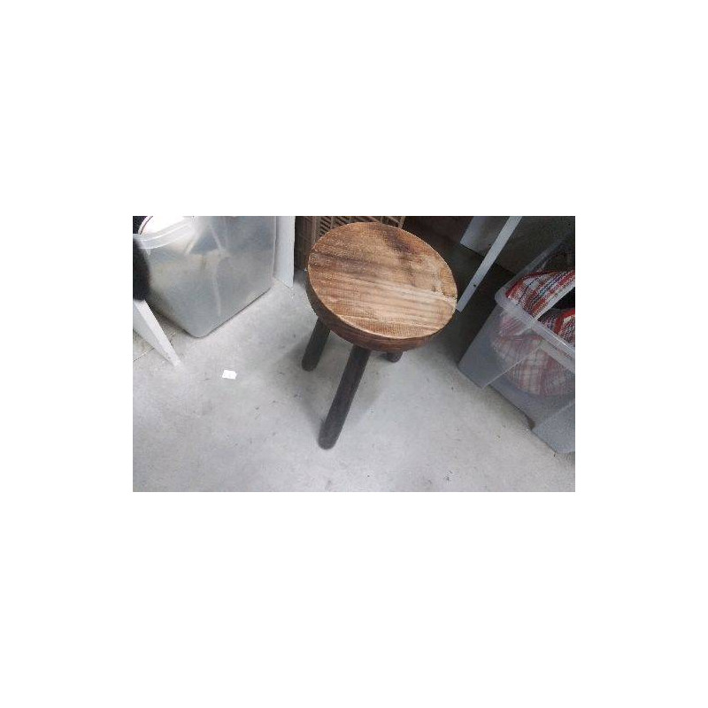 TABOURET BOIS ROND 