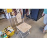 CHAISE FER FORGE  ECRU