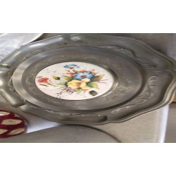 DECO ASSIETTE ÉTAIN 