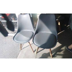 CHAISE PVC GRISE 