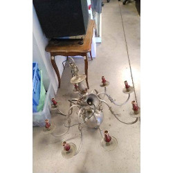 LUSTRE 8 BRANCHES EN L’ETAT