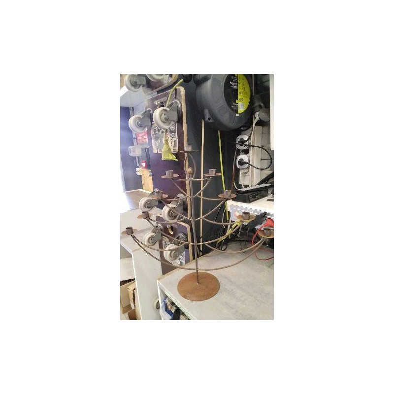 CHANDELIER 9 BRANCHES METAL 