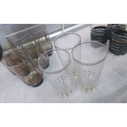 VERRE ORANGEADE CARRE DORE