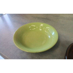 ASSIETTE CREUSE VERTE