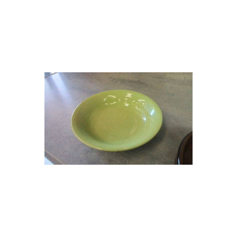 ASSIETTE CREUSE VERTE