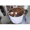 SUSPENSION GM BICOLORE CREME/DOREE