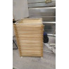 LAMPE A POSER CARREE BOIS TISSU 
