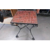 PORTE POT CERAMIQUE- PIED FER