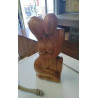 DECO STATUETTE BOIS COUPLE