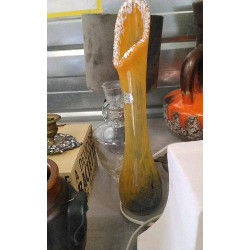 VASE CRISTAL DE PARIS ORANGE