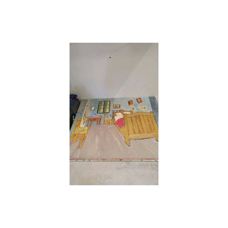 TOILE REPRO VANGOGH/ LA CHAMBRE A ARLES