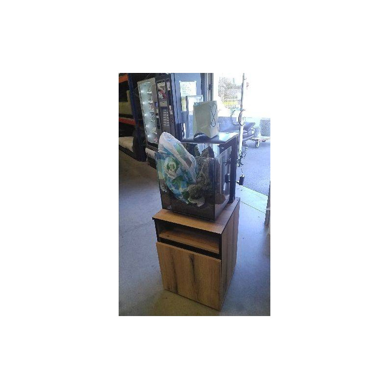 AQUARIUM QUBIK 60L PRO + ACC +  MEUBLE 