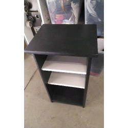 MEUBLE ETAGERE NOIR BLANC 