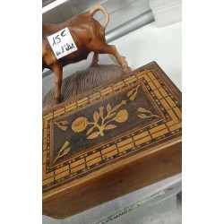 BOITE BOIS MARQUETEE 