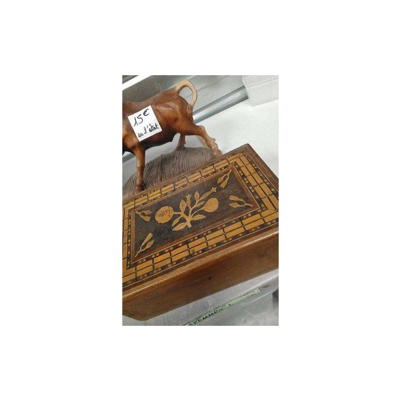 BOITE BOIS MARQUETEE 