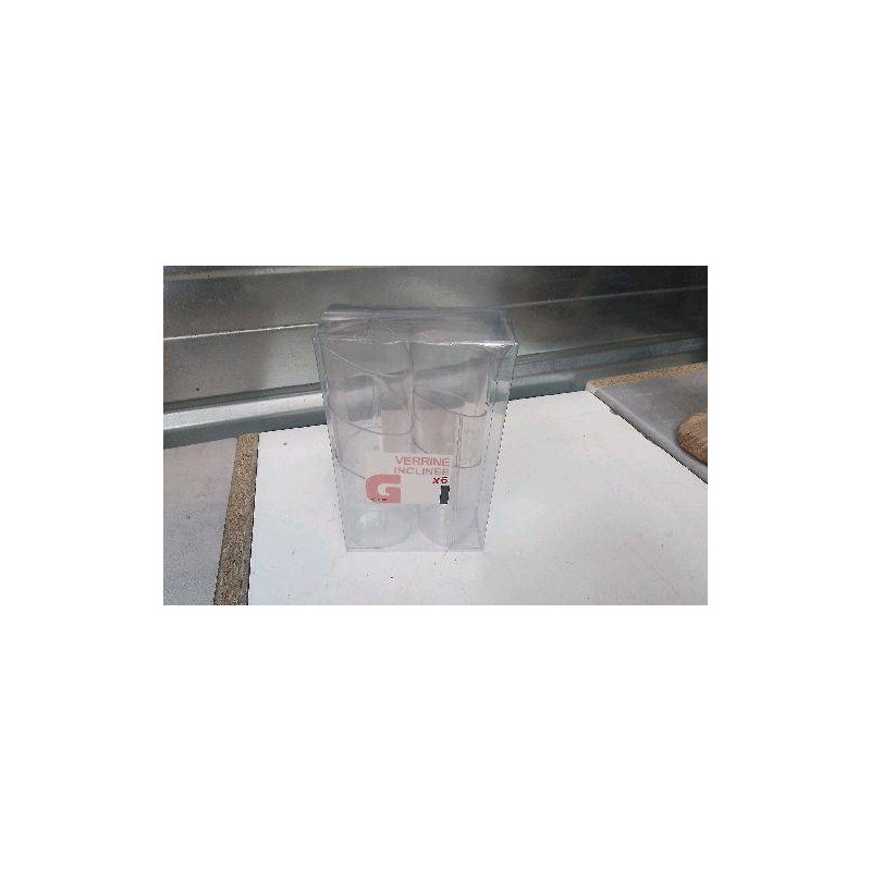 VERRINES PLASTIQUES X6