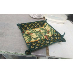 CORBEILLE TISSU CARREE 