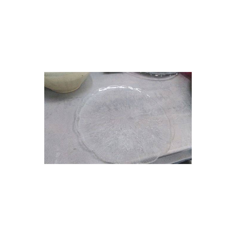PLAT ROND VERRE 