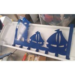 PATERE DE PORTE BLEUE 