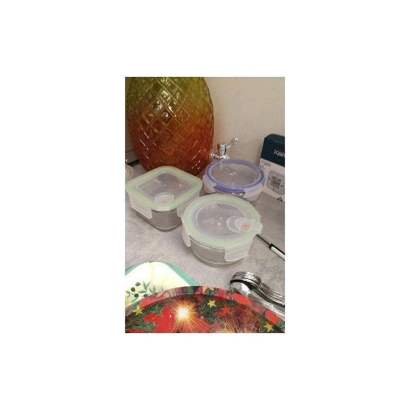 BOITE VERRE COUVERCLE PLASTIQUE PM