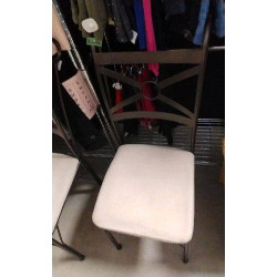 CHAISE MÉTAL TISSU