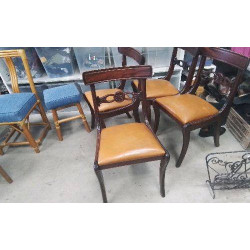 CHAISE BOIS CUIR/ STYLE...