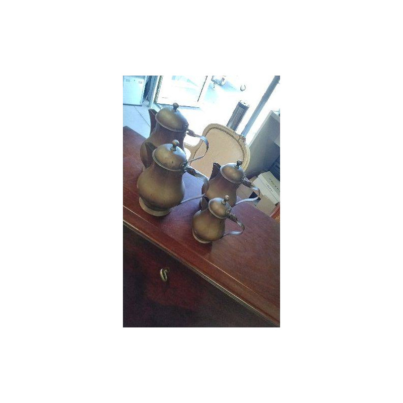 CHOCOLATIERES  CUIVRE X4 