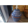 PIED DE LAMPE BLEU/ TRESSE