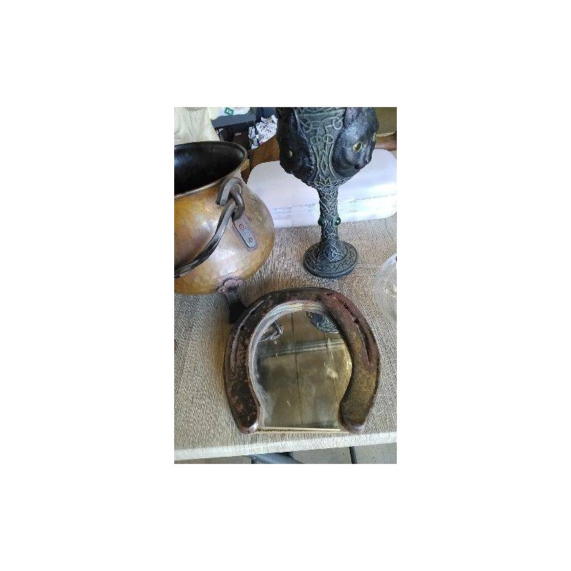 DECO MIROIR FER A CHEVAL 