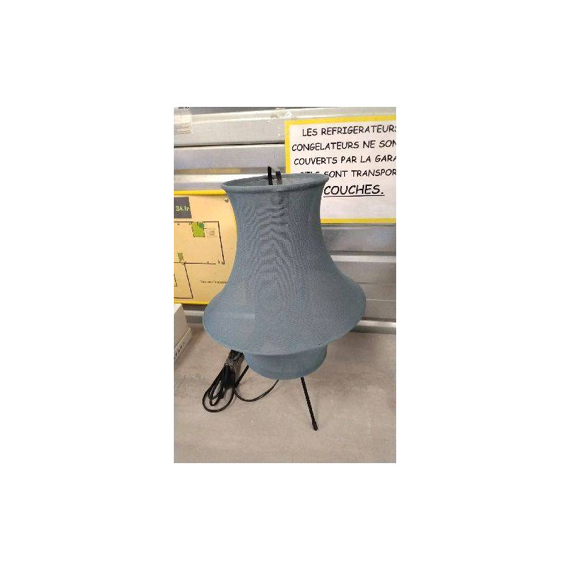 LAMPE A POSER TISSU BLEU GRIS - EN L’ETAT