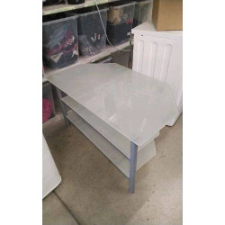 MEUBLE TV VERRE - 3 PLATEAUX 