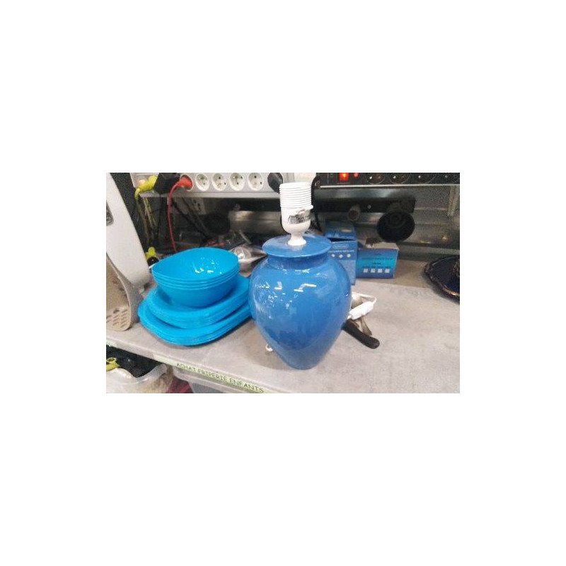 PIED DE LAMPE BLEU