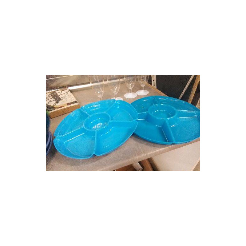 PLAT COMPARTIMENTS PLASTIQUE 