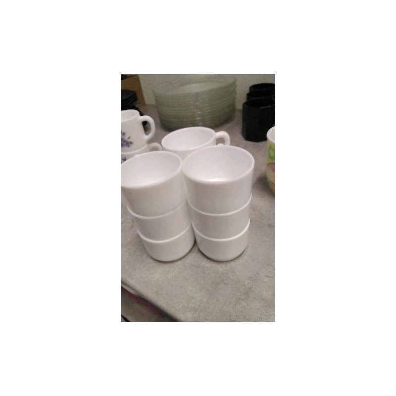TASSE A CAFE BLANCHE LE LOT