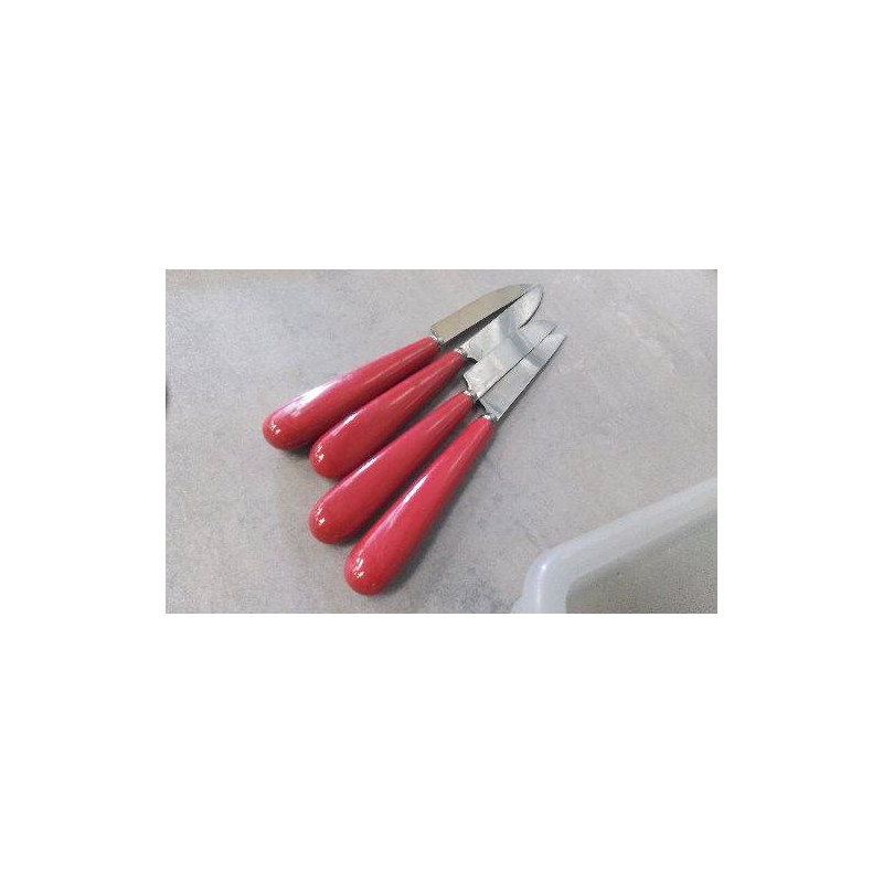 COUTEAUX ROUGES X4 