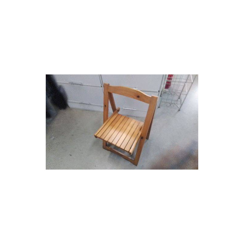 CHAISE PLIANTE BOIS - EN L’ETAT 