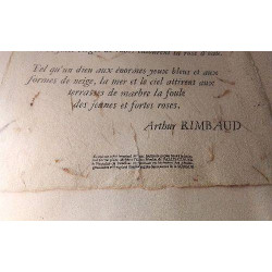 CADRE POEME - RIMBAUD / VINTAGE