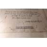 CADRE POEME - RIMBAUD / VINTAGE