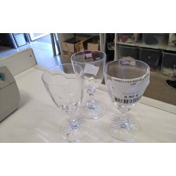 VERRE A PIED MM CRISTAL LE LOT