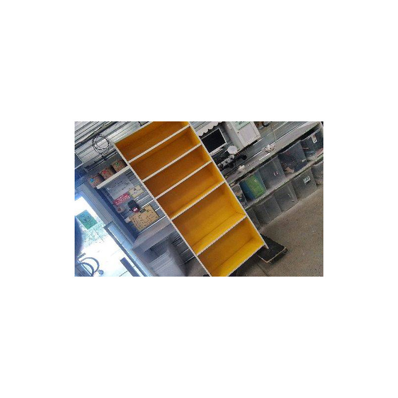 ETAGERE BIBLIOTHEQUE JAUNE 
