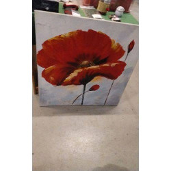 TOILE COQUELICOT 80X80