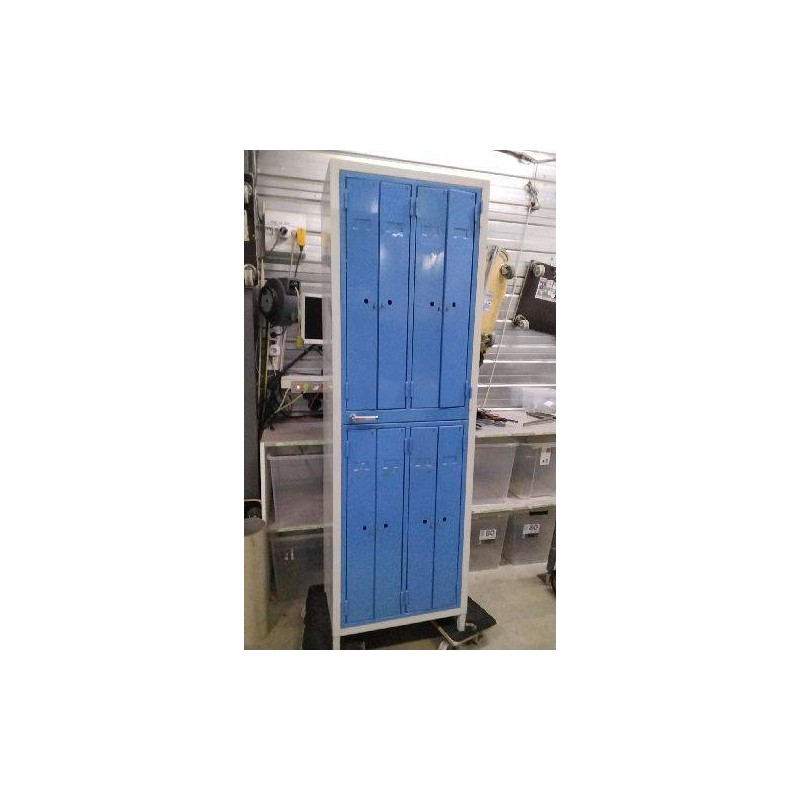 VESTIAIRE METALLIQUE 8 CASIERS 