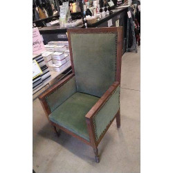 FAUTEUIL BOIS TISSU EN L’ETAT